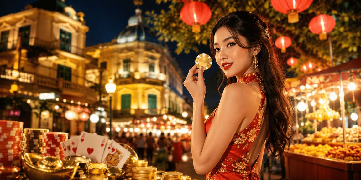 Người chơi bài tại chợ đêm Hà Nội, không khí giải trí sôi động trong đêm thành phố